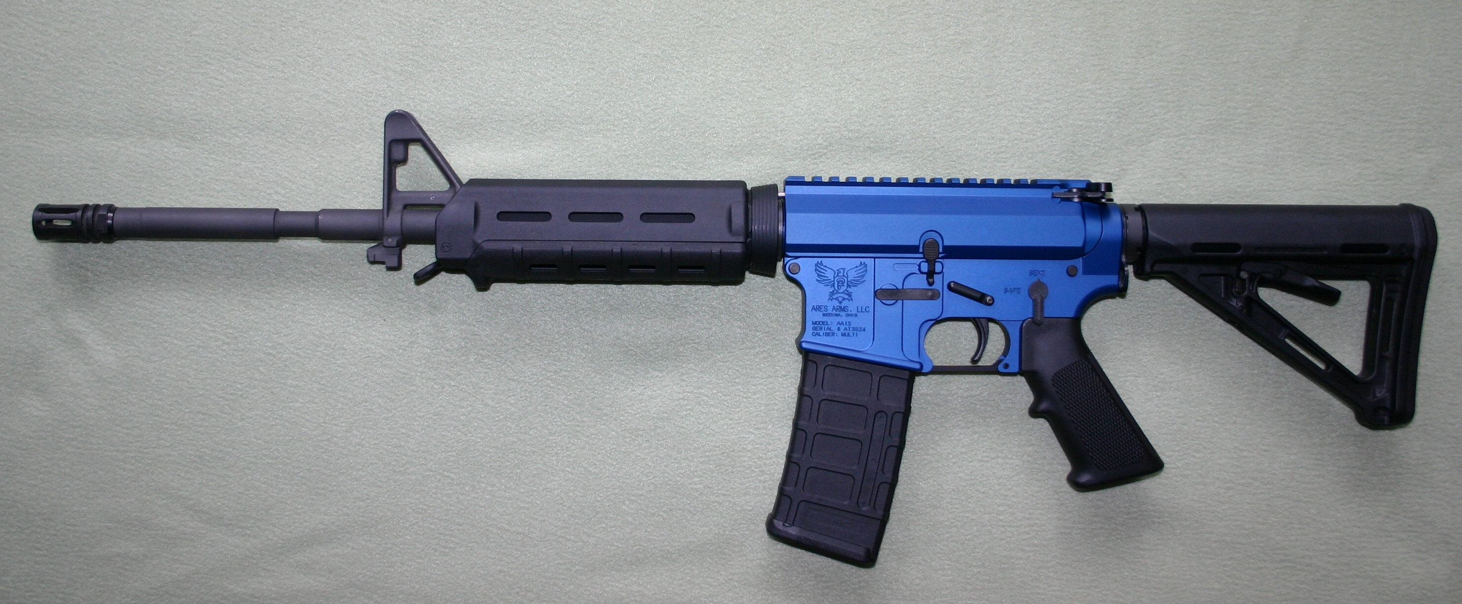 blue rifle